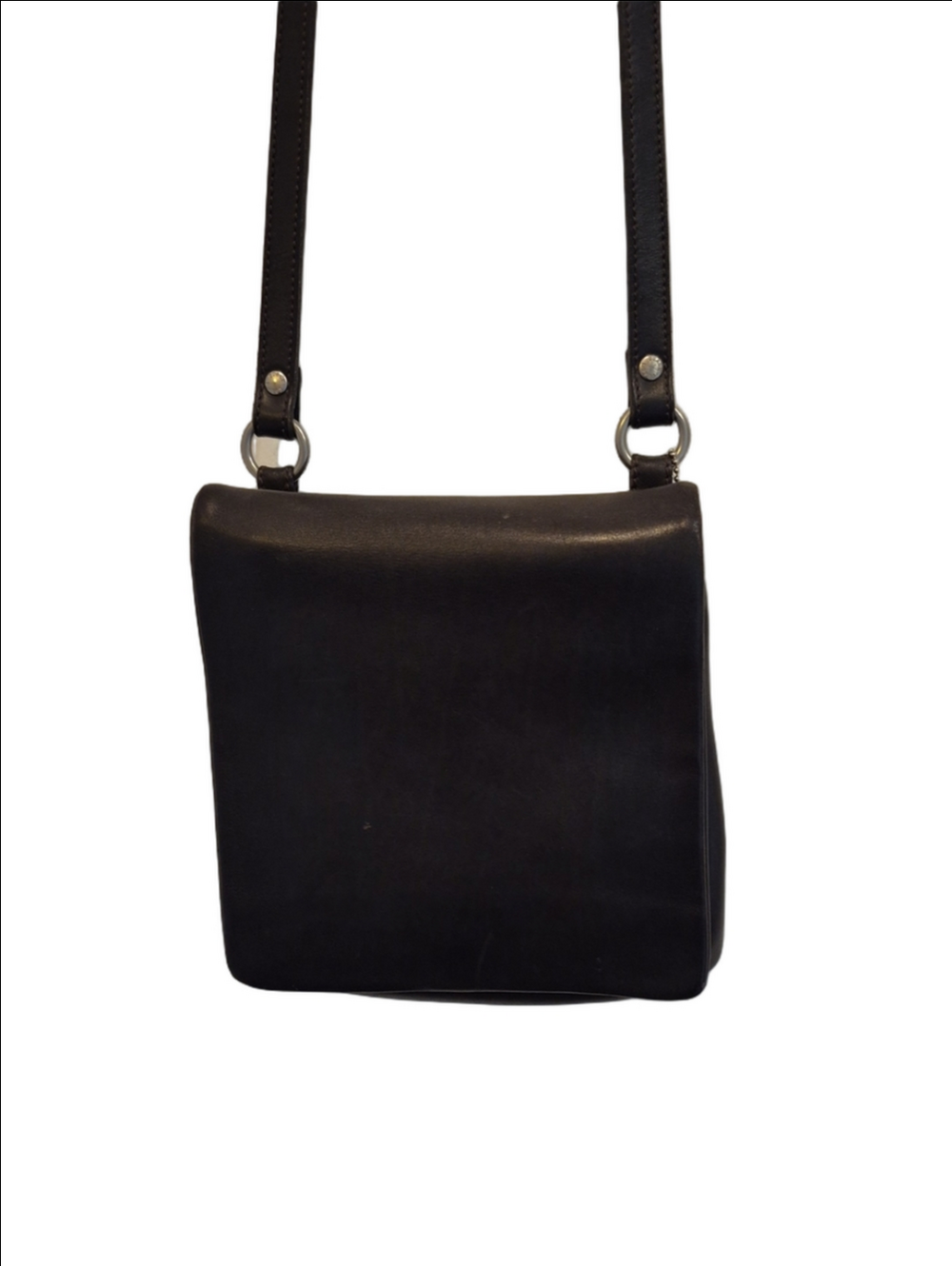 Vintage Coach Chelsea Black Leather Crossbody Bag